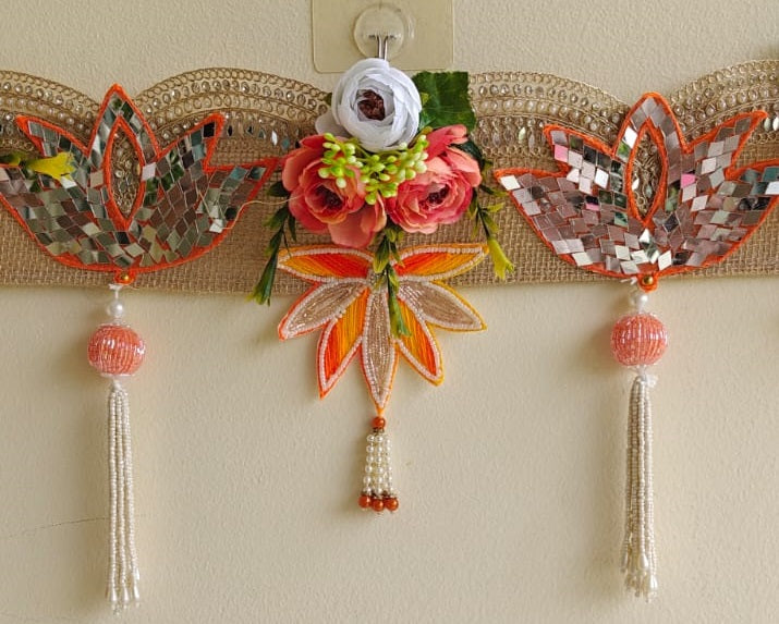 Toran/ Bandhanwar with elegant mirror work