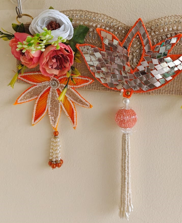 Toran/ Bandhanwar with elegant mirror work