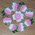 Pink Lotus Rangoli Patch