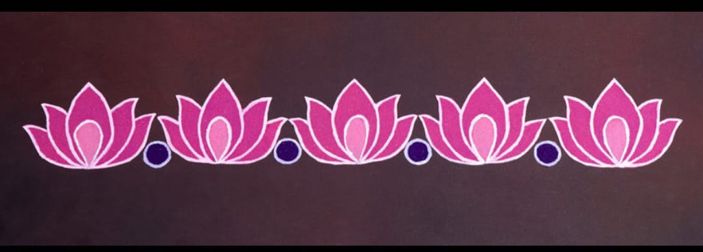 Lotus Bloom vibes Rangoli Patch