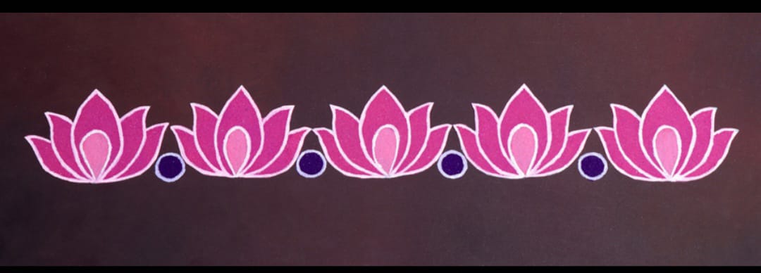 Lotus Bloom vibes Rangoli Patch